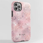 Retro  Rosa Disco Spegel | Monogram<br><div class="desc">Det moderna fodral har ett glam,  lätt diskotek för  rosa spegel söker efter ett återinspirerat stil som kommer att fånga öga! Lägg till ditt namn,  initialer eller monogram.</div>