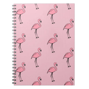 Retro Rosa Flamingo Office School Notebook Gift Anteckningsbok Med Spiral