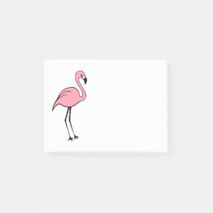 Retro Rosa Flamingo Post IT Notes Gift Post-it Block