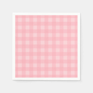 Retro Rosa Gingham Checkered Mönster Background Pappersservett