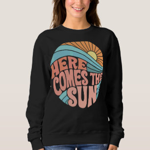 Retro Rosa Groovy här kommer hit med sommarfamilje T Shirt