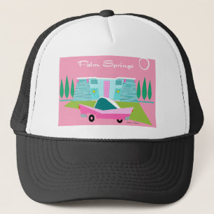 Retro Rosa Handflatan Vår Truckerkeps
