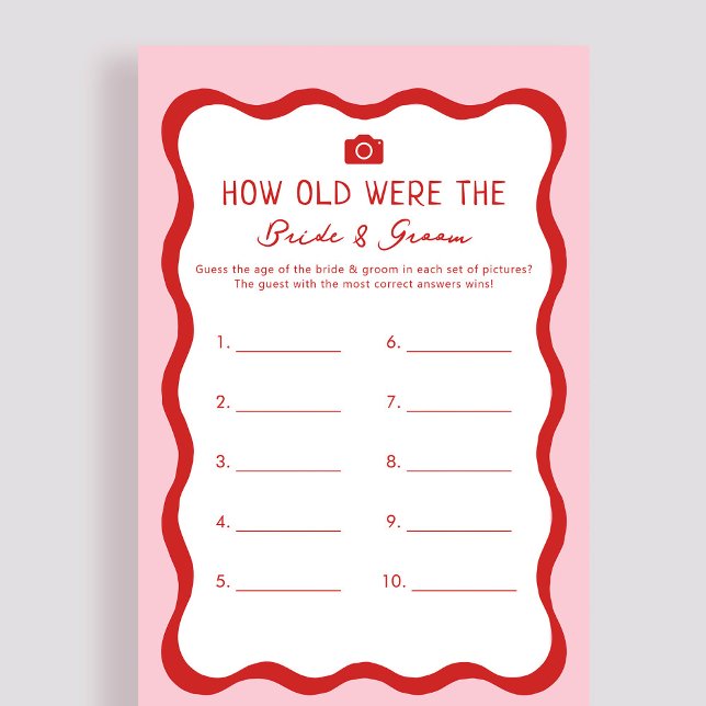 Retro Rosa hur gammalt var Bride and Groom Game? (Skapare uppladdad)