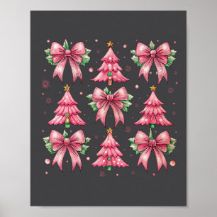 Retro Rosa Julgran Coquette Bow jul V Poster