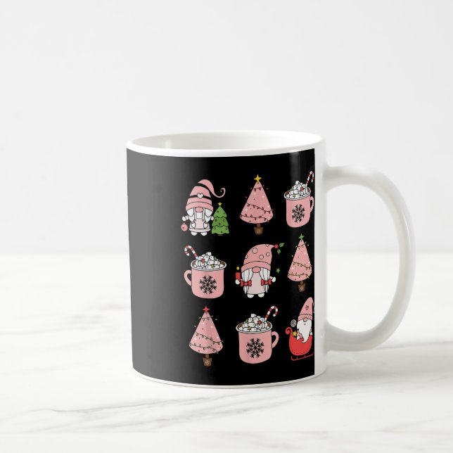 Retro Rosa Jultomte Pepparmint Iced Latte C Kaffemugg (Höger)