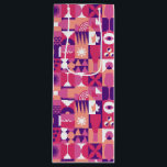 Retro Rosa Lila Vin Bauhaus Mönster<br><div class="desc">Retro Rosa Lila Vin Bauhaus Mönster Vin Gift Bag har en vintage vin mönster i rosa,  lila och vitt. Perfekt för födelsedagar,  firande,  tack för presenter,  Mors dag,  jul och helgdag. Skapat av Evco Helgdagars www.zazzle.com/store/evcoholidays</div>