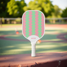 Retro Rosa & Mint Grönt 70s/90s Rand & Squiggle