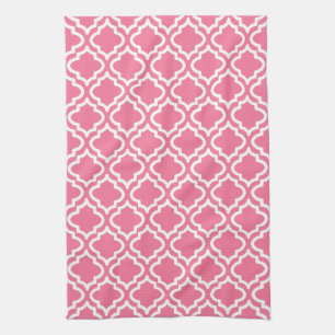 Retro Rosa Mönster Kitchen Towel Gift Kökshandduk