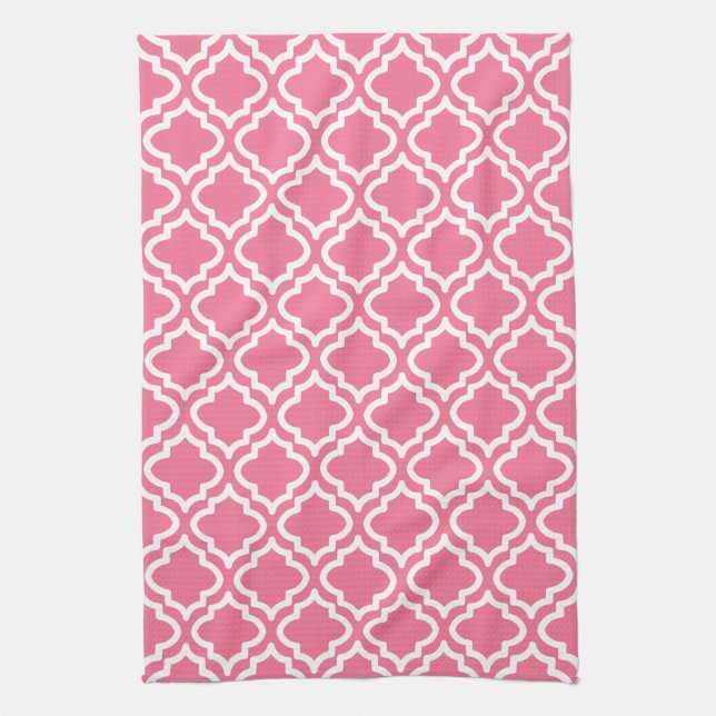 Retro Rosa Mönster Kitchen Towel Gift Kökshandduk (Vertikal)