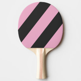 Retro Rosa Natt Tre Feta Ränder Pingisracket