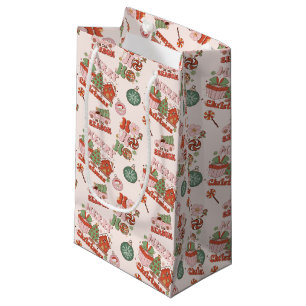 Retro Rosa och Grön Julglädje