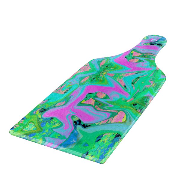 Retro Rosa och Light Blue Liquid Art på Hydrangea (Hörn)