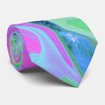 Retro Rosa och Light Blue Liquid Art på Hydrangea