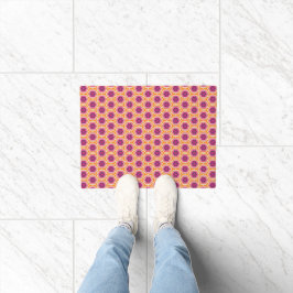 Retro rosa och orange modern geometrisk mönster