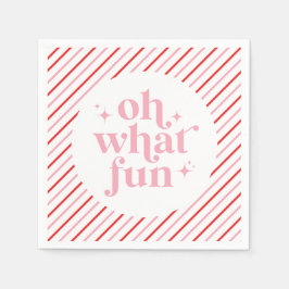 Retro Rosa Oh What Roligt Pappersservett