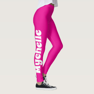 Retro Rosa Personlig Yoga & Pilates Leggings
