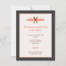 Retro rosa polka dots värdinna ram middag party