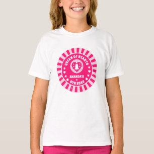 Retro Rosa Queen of Hearts Birthday T Shirt