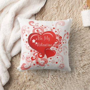 Retro Rosa Red Valentine Day Dekorativ kudde