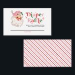Retro Rosa Santa Baby Shower Raffle Tilläggskort<br><div class="desc">Retro rosa vid gryningen av nybörjare,  raffelkort med typsnitt och ljust färg.</div>