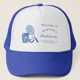 Retro Rosa Sista Sväng Innan Ring Tennis Bach Keps