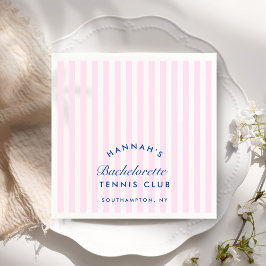 Retro Rosa Sista Svängningen Innan Bröllopet Tenni Pappersservett