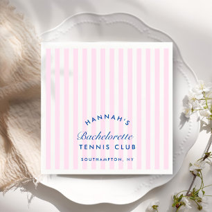 Retro Rosa Sista Svängningen Innan Bröllopet Tenni Pappersservett
