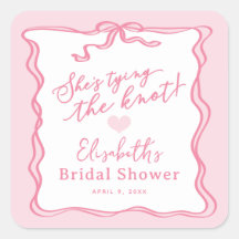 Retro Rosa Slinga Hon knyter knuten 