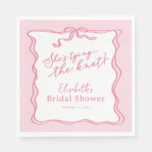 Retro Rosa Slinga Hon knyter knuten 