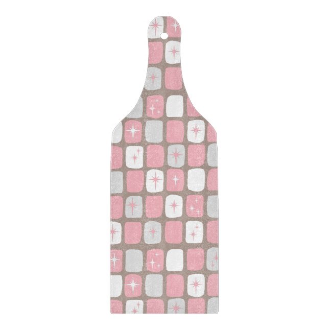 Retro Rosa Starburgs Paddel. Paddel med glasskärma (Framsidan)