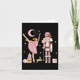 Retro Rosa Sugar Plum Fairy Nutcracker jul C Kort