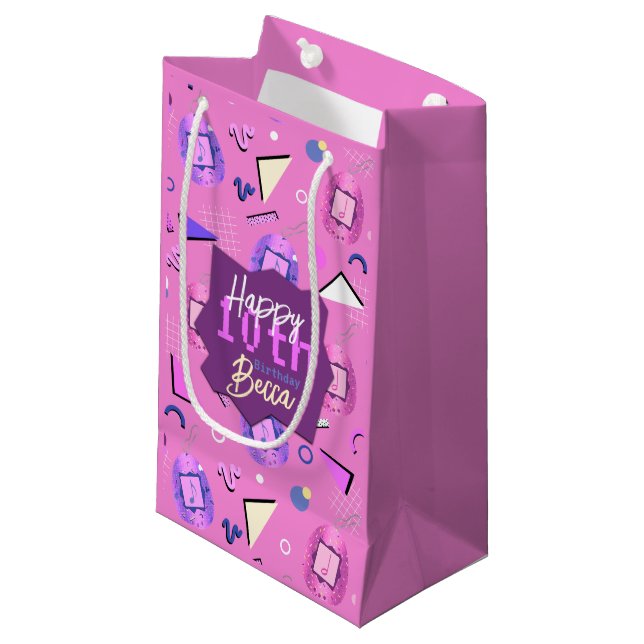 Retro Rosa Tamagotchi Birthday (Framsidan Vinklad)