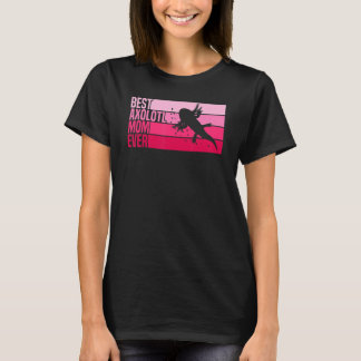 Retro Rosa ThLED Axolotl för Mammor T Shirt