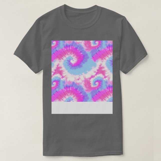 Retro Rosa Tie Dyed T Shirt (Design framsida)
