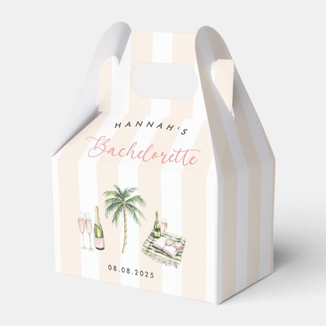 Retro Rosa Wine Country Sängvätstävling Helg Presentaskar (Framsidan Sidan)