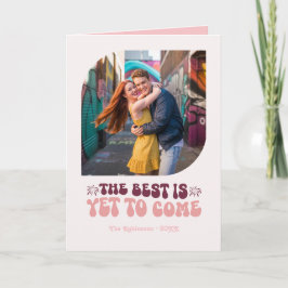 Retro Rosé Glow Champagne Retro Nyår Foto Helgkort