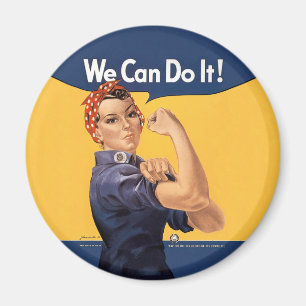 Retro Rosie vi kan göra det Magnet