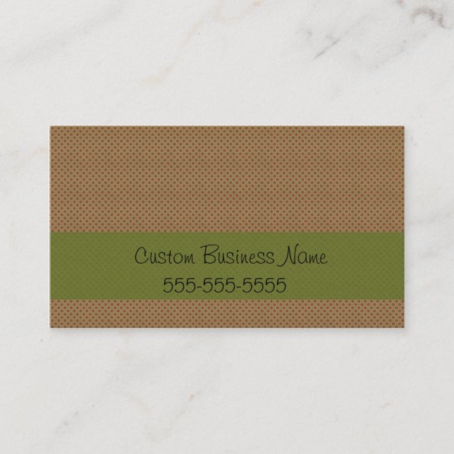 RETRO RÖTT PRICKER VISITKORT (Framsida)