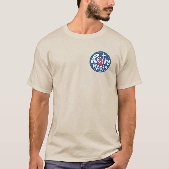Retro-rötter med cistus vinyl/Record T Shirt (Framsida)