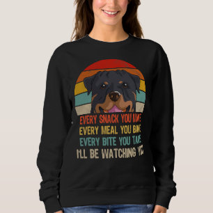 Retro Rottweiler varje gång du gör varje måltid Y T Shirt