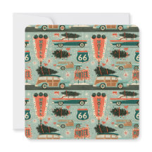Retro Route 66 Högtidspapper