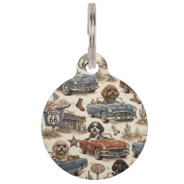 Retro Route 66 Hund Djurbricka