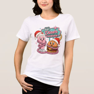 Retro Route 66 Juldiner Sweethearts T Shirt
