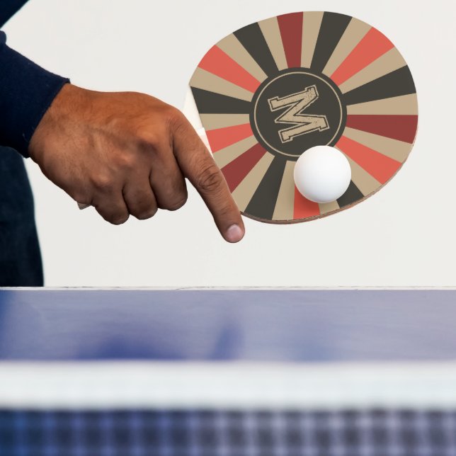 Retro Route 66 Sunburst Paddle Pingisracket (Insitu)