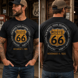 Retro Route 66 T Shirt