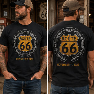 Retro Route 66 T Shirt