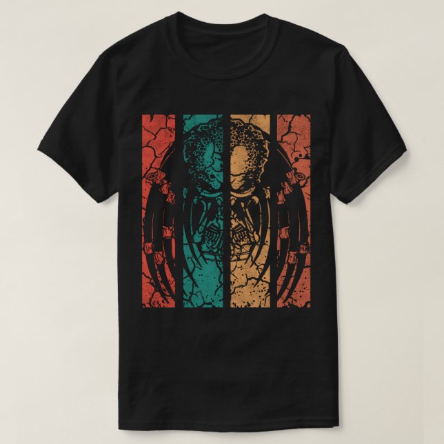 Retro Rovdjursansikte  T Shirt (Design framsida)