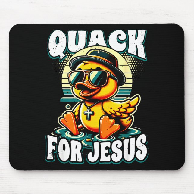 Retro Rubber Duck Christian Rubber Ducky Quacks Fo Musmatta (Framsidan)
