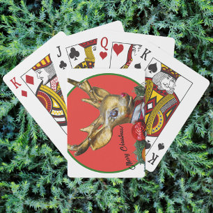 Retro Rudolph Casinokort