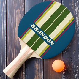 Retro Rugby Brädremsor med namn Pingisracket